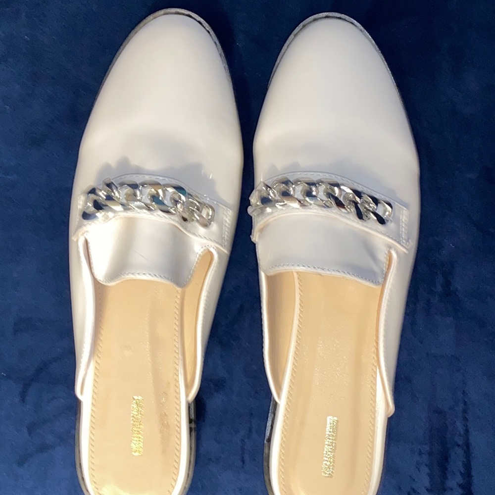 White Mules never worn still in bag